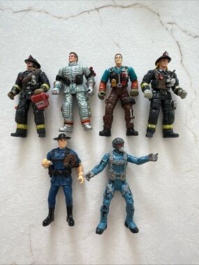 Chap Mei  Kids Action Figures Set - Blue, Black, Silver, Brown